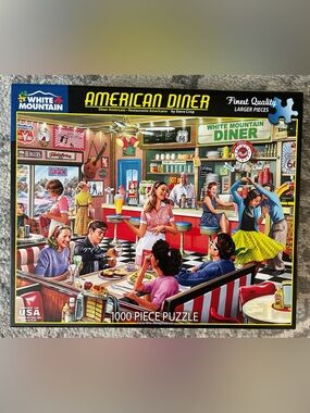 White Mountain American Diner 1000 piece Puzzle